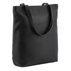 Gry Mattr Vegan Zipper Tote Bag - Black-Top metal zipper closure