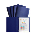 Staples 3-Tang Poly Report Cover - Blue - 5 Pack-3-tang covers have 3 sturdy metal prongs