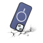 TUFF8 Glide Guard Rugged Case For iPhone 15 Plus - Midnight Blue-Ergonomic Design: TUFF8 has been designed to give your fingers and hands more tactile control while making calls, texting or using your phone with its thoughtfully designed grip bumper