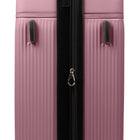 Bugatti Monaco 26.5" Hardside Medium Check-in Luggage - Vegan Leather Trim -  Pink-Double 360-degree spinner wheels for smooth
and quiet rolling (8 wheels)