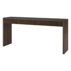 Hudson&Canal Lawrence 64" Wide Rectangular Fluted Console Table - Alder Brown-Tabletop features a weight capacity of 50 lb
