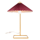 Zuo Charo Table Lamp - Red/Gold-MAX 40W G45 shape E12 socket Light Bulb x1 (Not Included)