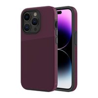 AXS PROTech Plus Dual-Layered Anti-Shock Sleek Case for Apple iPhone 14 Pro Max - Sangria-Drop resistant up to 10 feet