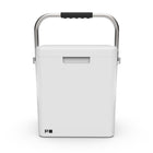 Permasteel 14 qt Portable Cooler with Dual Carrying Options - White-Outer material: Polypropylene
