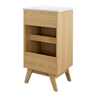 Modway Soma 18" Bathroom Vanity - Oak/White-8" Centerset Holes