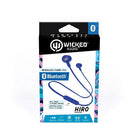 Wicked Audio Hiro Wireless Earbud Blue-Bluetooth 5.0, 32FT