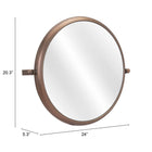 Zuo Rand Mirror - Bronze-7
