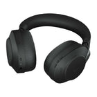 Jabra Evolve2 85 Link380C MS Stereo Headset - Black-Headband ultra soft foam covered in color-matched leatherette, ear cushion soft audio foam covered in color-matched leatherette