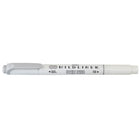 Zebra Mildliner Double Ended Pen-Style Highlighter - Mild Grey-Double ended: Bullet & Chisel Tip