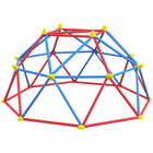 Outsunny Geometric Dome Climber with Rust UV-Resistant Steel - 72"-Building adventures for busy bodies of 1 to 4 little learners, each under 99 lbs. (45 kg) 