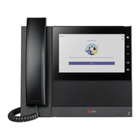 HP Poly CCX 600 Corded/Cordless WiFi/Bluetooth IP Phone - Black-Contacts and meetings are easily accessible, one tap away on a 7” colour multi-touch LCD display.