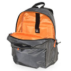 Club Rochelier City Hidden Pocket Contrast Backpack - Dark Grey-Double side pockets with elastic toggles 