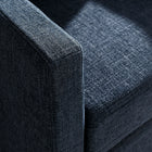 Modway Serene Fabric Slipcovered Swivel Armchair - Slate Blue-8
