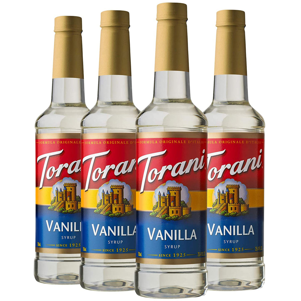 Torani Vanilla Syrup - 750 mL - 4 Pack | staples.ca