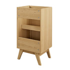Modway Soma 18" Bathroom Vanity Cabinet - Oak-Wood Grain Finish