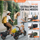 Gyrocopters PixAI Electric Bike for Adults & Teens - Speed 32 kmph - PAS 70 km - Black-Engineered with a multi-functional back seat and cargo holder. Whether it's a second rider, groceries, or deliveries, the PixAI adapts to your lifestyle