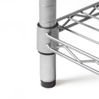 Seville Classics 4-Tier Shelving - 56.5" H x 36" W x 14" D - Silver Steel-Dimensions: 54"H x 36"W x 14"D
