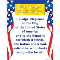 Teacher Created Resources Pledge of Allegiance Chart-Theme/design: Social studies