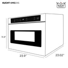 Kucht 24" 1.2 cu. ft. Built‑In Microwave Drawer - Stainless Steel-Auto start: program the drawer microwave to begin cooking automatically