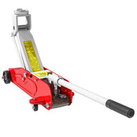 HOMCOM Hydraulic Low Profile Jack-Lifting range of 4.7" to 11.8" (12-30 cm) handles low profile and SUV vehicles