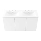 Modway Bryn 48" Wall-Mount Double Sink Bathroom Vanity - White-Soft-Close Doors