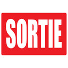 Cosco Glow in the Dark Exit Sign - 8" x 12" - Red/White - French-This glow in the dark exit sign features French text to clearly guide French-speaking individuals in emergency situations