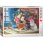 Eurographics Puzzling Cats Puzzle - 1000 Pieces-Recycled board