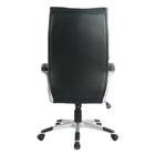 TygerClaw Modern High Back Leather Office Chair, 14.6" x 25.6" x 30.3", Black-Moves like a dream with sturdy wheels that glide quietly and protect your floors