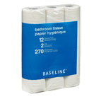 Baseline Bathroom Tissue - Double Roll - 12 Pack-270 sheets/roll