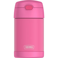 Thermos FUNtainer Food Jar with Spoon - 470 mL - Neon Pink-Thermos vacuum insulation technology for max temperature retention