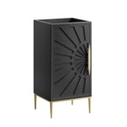 Modway Awaken 18" Bathroom Vanity Cabinet - Black-Modern Bathroom Vanity Cabinet