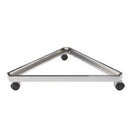 Wamaco Triangle Base Kit with Three 2' x 6' Grid Panels - Chrome-Durable & Professional - Strong steel construction provides stability and long-lasting use.