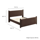 Modway Rael Performance Velvet Queen Platform Bed - Chocolate Brown-8