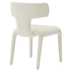 Modway Stellan Curved Back Boucle Upholstered Dining Chair - Cream - 2 Pack-9