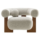 Modway Jace Boucle Accent Chair - River Rock-7