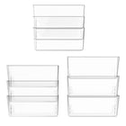 Storex Standard Wall Files Legal - Clear - 2 Pack-PVC and BPA free