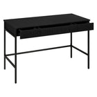 Hudson&Canal Nolan 48" Writing Desk - Black-Clean with a soft, dry cloth and no harsh chemicals or abrasive cleaning materials