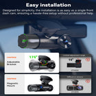 Vantrue N2X 2.7K/1080P Dual Front and Interior Dash Cam with 64 GB SD Card-Integrated gps logger records time date location and speed and allows mileage tracking route review and driving reports