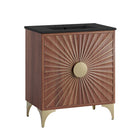 Modway Daylight 30" Bathroom Vanity - Black/Walnut-Modern Bathroom Vanity Cabinet