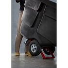 Rubbermaid Commercial Tilt Truck - 1/2 Cubic Yard-5" stem swivel caster and 12" inset wheels for smooth handling and maneuverability
