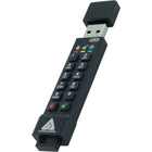Apricorn Aegis Secure Key 3NX Encrypted USB 3.1 Gen 1 64 GB Flash Drive - Black-Designated for specific cases in which the drive needs to remain unlocked through USB port re-enumeration such as during reboot, or passing through a virtual machine.
