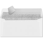 JAM Paper Double Window Invoice Envelopes w/Peel & Press - White - 4 1/8" x 9 1/8" - 50 Pack-Colour: 24lb. white envelopes with black inside tint, and peel and seal flap.