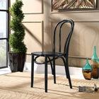 Modway Eon Dining Side Chair - Black-Solid Elm Wood
