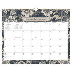 Cambridge 2027 Wall Calendar - 12" x 15" - Denim Blooms - Bilingual-Page size: 11-7/8" H x 14-7/8" W