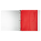 JAM Paper Plastic Binder Envelopes with Hook & Loop Closure, 3 Hole Punch, 9.5 x 1.25 x 11.5, Red, 12 Pack (218VB1RE)-Quantity: 12 /pack