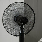 HOMCOM 54" H Pedestal Fan with Remote Control for Bedroom - Black-15-hour timer allows you to schedule the cooling cycle while saving energy 