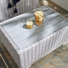 Modway Conway 32" Outdoor Patio Wicker Rattan Coffee Table - Light Grey-Water and UV Resistant