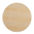 Modway Verne 28" Dining Table - Gold Natural-Polished Gold Metal Pedestal Base