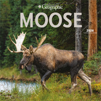 Wyman Publishing 2026 Canadian Geographic Moose Official Monthly Hanging Wall Calendar - 12" W x 24" H  - English-Photography - Enjoy stunning, full-color photographs or artwork every single month