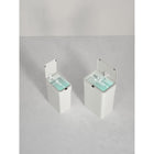 Elpheco PureSense-F Sensor Garbage Can Set - 2-Piece (9L & 15L) -  White-Double-Layer Inner Bucket: The unique design hides the trash bag and prevents overhang